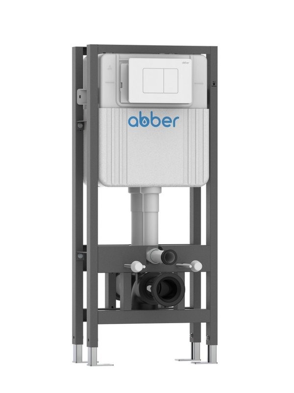 Инсталляция для унитаза Abber AC0106 с креплением в пол, с регулировкой по высоте