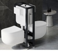 Инсталляция для унитаза Abber AC0106 с креплением в пол, с регулировкой по высоте