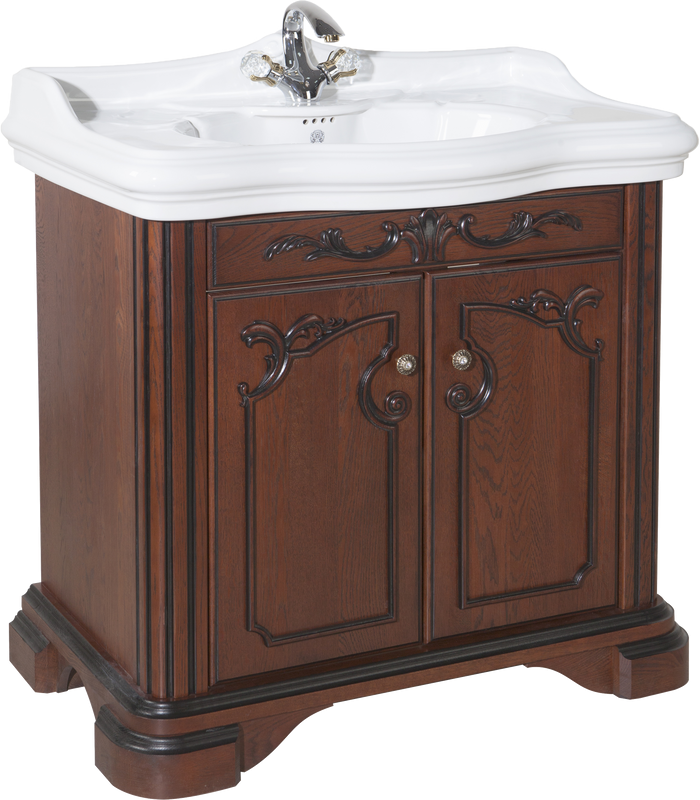 Тумба с раковиной Bellezza Виктория 100 вишня