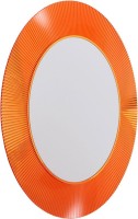 Зеркало круглое Laufen Kartell by Laufen 80 оранжевое, с подсветкой