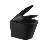 Унитаз подвесной Grossman GR-4478BMSQ с микролифтом, черный матовый