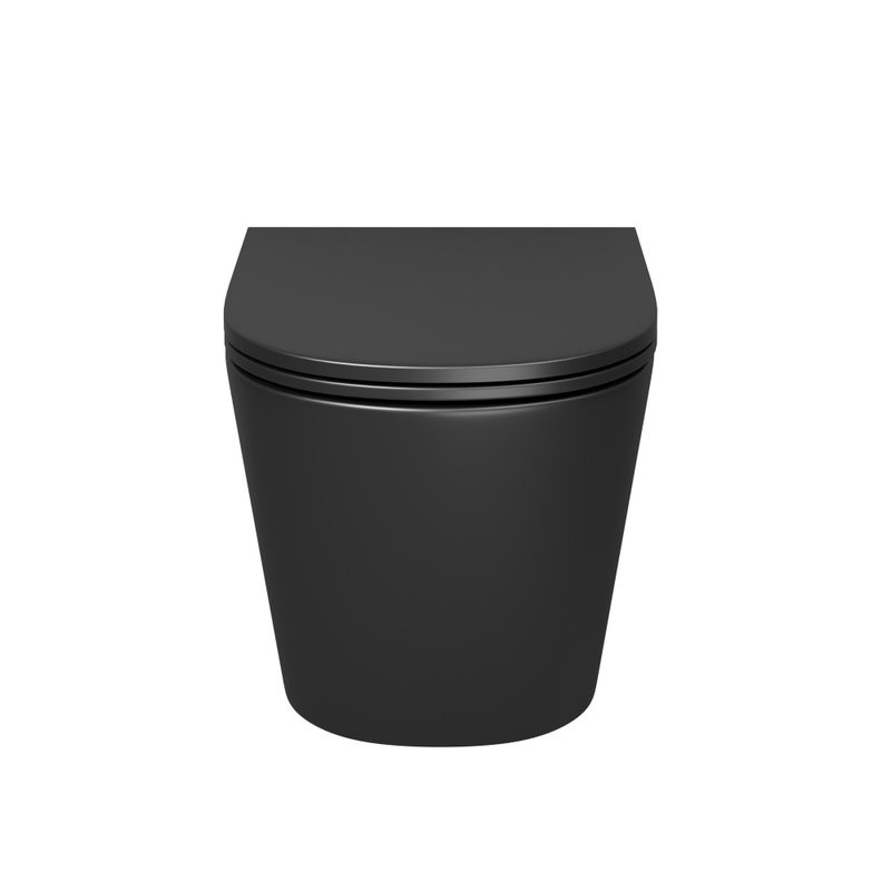 Унитаз подвесной Grossman GR-4478BMSQ с микролифтом, черный матовый