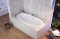 Акриловая ванна Excellent Lumina 190x95 см, отдельностоящая, белая, овальная, на ножках