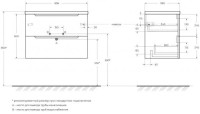 Тумба под раковину BelBagno Etna 39 70 bianco lucido