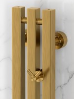 Полотенцесушитель водяной Сунержа Вердикт Pro 051-0459-1210 120x15 см, состаренная латунь, I-образный