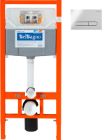 Инсталляция Инсталляция BelBagno BB001-120 + Кнопка Prospero BB005-PR-CHROME хром глянцевый