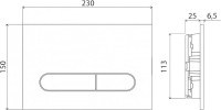 Инсталляция Инсталляция BelBagno BB001-120 + Кнопка Prospero BB005-PR-CHROME хром глянцевый