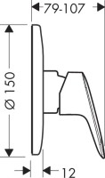 Встраиваемый смеситель для душа и ванны Hansgrohe Logis 71666000 С ВНУТРЕННЕЙ ЧАСТЬЮ