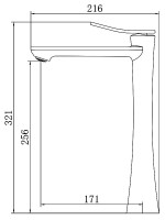 Смеситель для раковины AZARIO Escaro AZ-K9074 хром Смеситель для раковины AZARIO Escaro AZ-K9074 хром