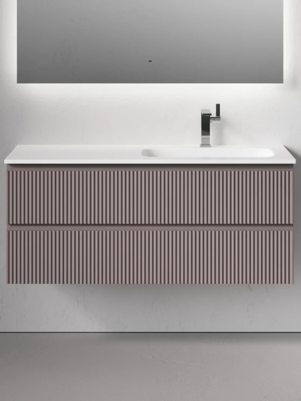 Тумба с раковиной Sancos Snob R 120 R подвесная, doha soft