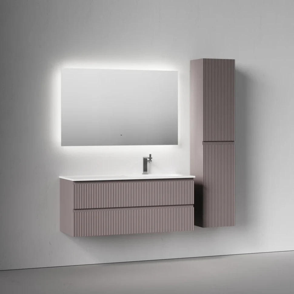 Тумба с раковиной Sancos Snob R 120 R подвесная, doha soft