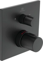 Термостатический смеситель встраиваемый Ideal Standard Ceratherm C100 A7522XG для ванны с душем, черный