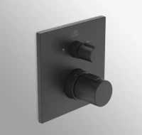 Термостатический смеситель встраиваемый Ideal Standard Ceratherm C100 A7522XG для ванны с душем, черный