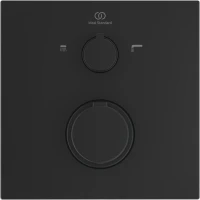 Термостатический смеситель встраиваемый Ideal Standard Ceratherm C100 A7522XG для ванны с душем, черный