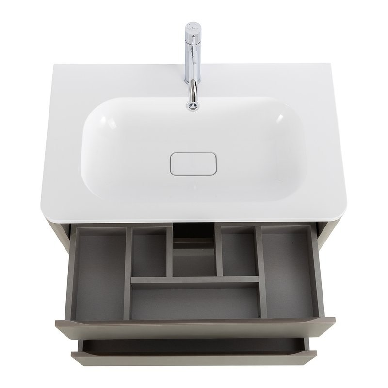 Мебель для ванной комнаты Cezares Relax 80 сатин, раковина Cezares CZR-800/480-LV-MR-NV