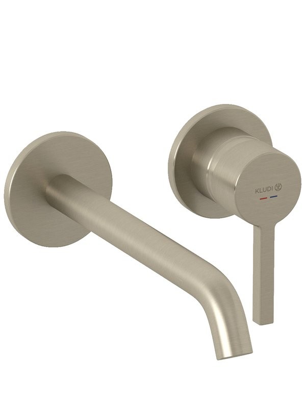 Смеситель для раковины Kludi Nova Fonte Pura 20245N515 С ВНУТРЕННЕЙ ЧАСТЬЮ, брашированный никель PVD
