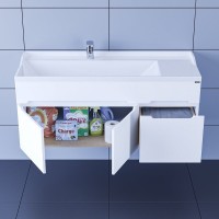 Тумба под раковину СаНта Лондон 120 подвесная