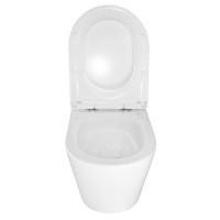 Унитаз подвесной AZARIO Lander AZ-2802E безободковый, с микролифтом