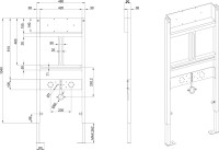 Система инсталляции для писсуаров Creavit GPM600.01