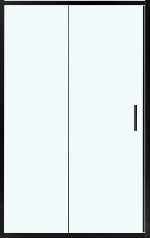Душевая дверь в нишу Vincea Garda VDS-1G120CLB 120 см, профиль черный, стекло прозрачное