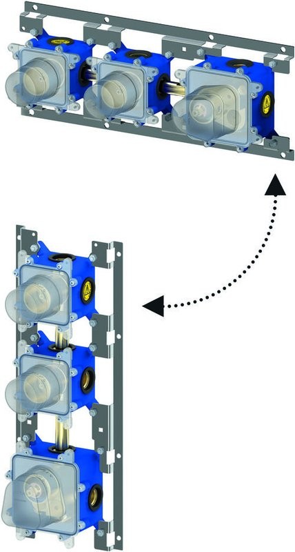 Термостатический смеситель встраиваемый Paffoni Modular Box MDE018CR С ВНУТРЕННЕЙ ЧАСТЬЮ, хром