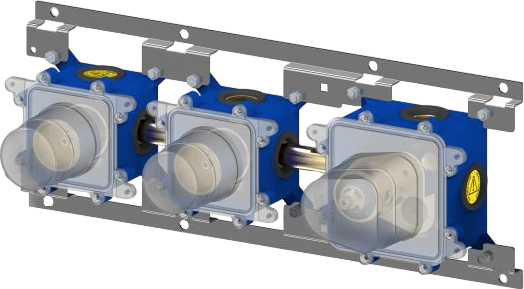 Термостатический смеситель встраиваемый Paffoni Modular Box MDE018CR С ВНУТРЕННЕЙ ЧАСТЬЮ, хром