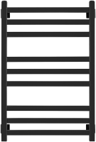 Полотенцесушитель электрический Secado Корсико 3 85x55 см, подключение слева, матовый черный, лесенка