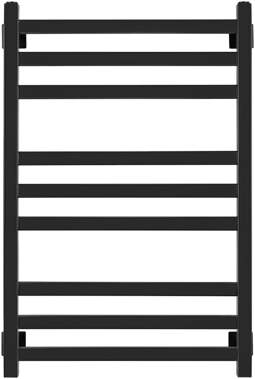 Полотенцесушитель электрический Secado Корсико 3 85x55 см, подключение слева, матовый черный, лесенка