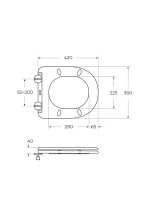 Унитаз подвесной Cezares Stylus CZR-6601-TH-TOR/SC