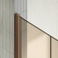 Душевая дверь в нишу Maybahglass MGD-442-2 99 см, профиль матовая бронза, стекло бронза матовая