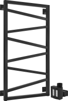 Полотенцесушитель электрический Secado Мирано 4603777467791 105x55 см, скрытое подключение справа, матовый черный, лесенка