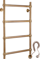 Полотенцесушитель электрический Secado Флоренция 1 85x55 см, подключение слева, бронза, лесенка, латунь