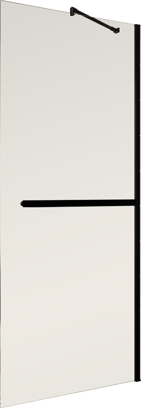 Душевая перегородка Maybahglass MGD-1459-6ш 99 см, профиль черный, стекло бронза