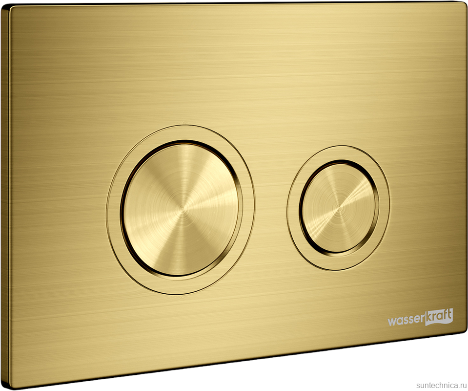 Система инсталляции для унитазов Wasserkraft Glan 66TLT.010.ME.WH.MG01 с кнопкой смыва матовое золото