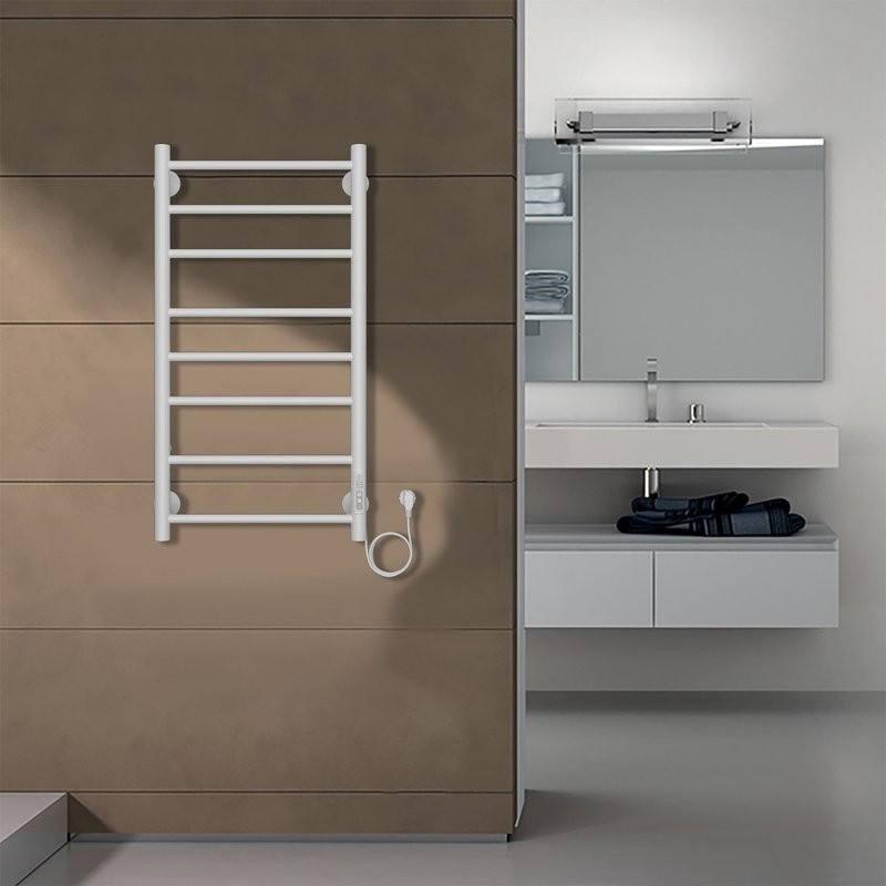 Полотенцесушитель электрический Azario PARMA 400/800 белый (AZ10848W)