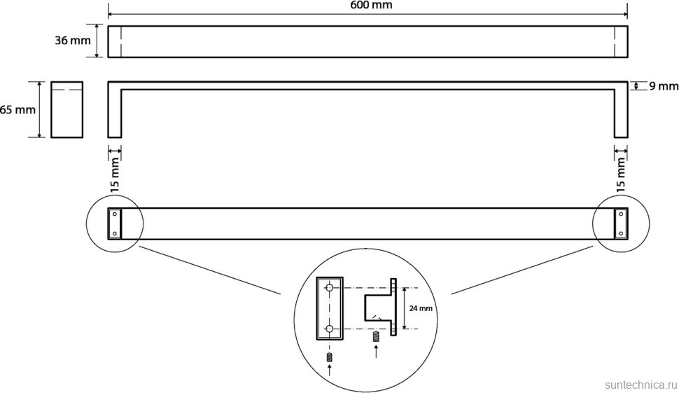 Полотенцедержатель Bemeta Gamma 145804042