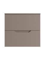 Мебель для ванной комнаты Orange Line 60 подвесная, 2 ящика, матовый латте с раковиной B02-460W