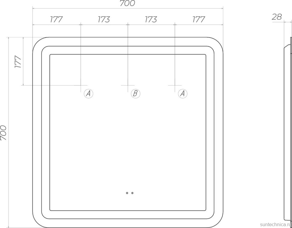 Мебель для ванной комнаты Velvex Alba 70 тирамису