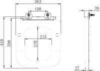 Унитаз-компакт напольный BelBagno Aurora BB8604CPR/SC безободковый, с микролифтом, бачок BB8604T