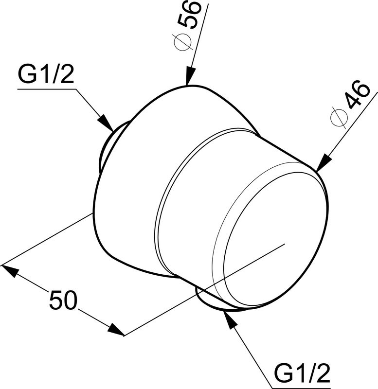 Шланговое подключение Kludi Sirena 6306005-00 хром