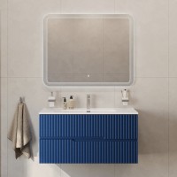 Мебель для ванной комнаты Cezares Duet 100 sapfiro, раковина Cezares CZR-8095-100