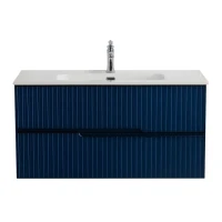 Мебель для ванной комнаты Cezares Duet 100 sapfiro, раковина Cezares CZR-8095-100