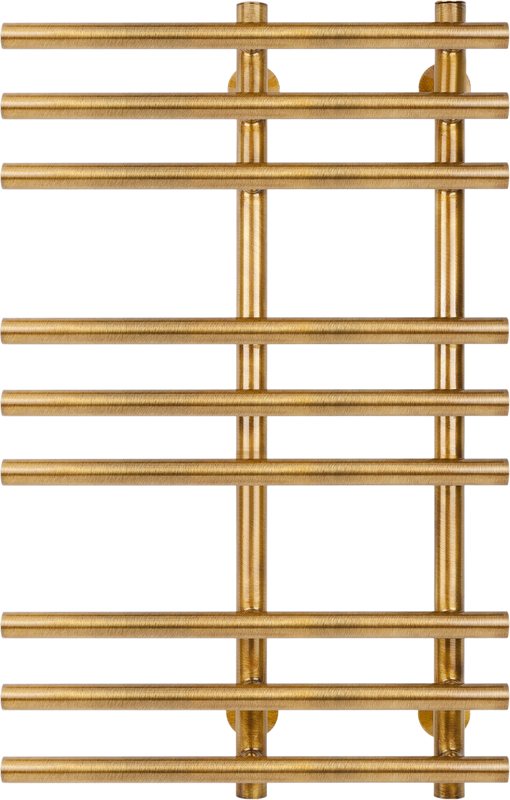 Полотенцесушитель электрический Secado Турин 3 L 85x50 см, подключение слева, бронза, лесенка, латунь