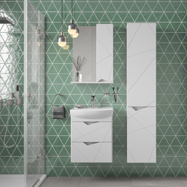 Мебель для ванной комнаты SanStar Линни 50 подвесная, белая