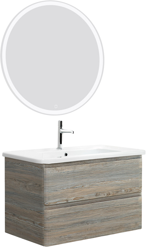 Тумба с раковиной BelBagno Albano-Cer 80 подвесная, pino scania