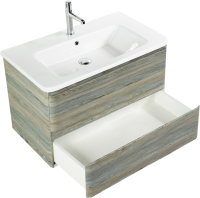 Тумба с раковиной BelBagno Albano-Cer 80 подвесная, pino scania