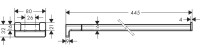 Полотенцедержатель Hansgrohe AddStoris 41770340 шлифованный черный хром