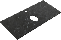 Тумба с раковиной Cezares Molveno 46 100 nero, со столешницей
