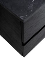 Тумба с раковиной Cezares Molveno 46 100 nero, со столешницей