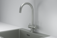 Смеситель для кухни Granula Kitchen Space 7104 матовая сталь